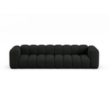 Lupine Modulares 4-Sitzer Sofa aus Boucle in Schwarz (Baloo 2082), 290x95x70 cm von Micadoni – Bild 1