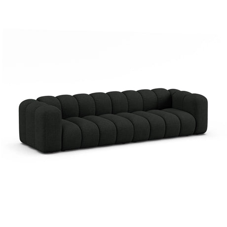 Lupine Modulares 4-Sitzer Sofa aus Boucle in Schwarz (Baloo 2082), 290x95x70 cm von Micadoni – Bild 3