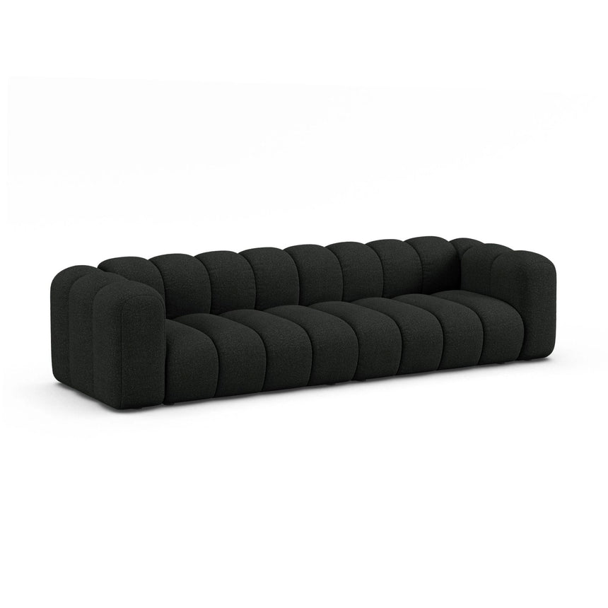 Lupine Modulares 4-Sitzer Sofa aus Boucle in Schwarz (Baloo 2082), 290x95x70 cm von Micadoni – Bild 3