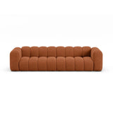 Lupine Modulares 4-Sitzer Sofa aus Chenille in Brick (Eden 10 Terra), 290x95x70 cm von Micadoni – Bild 1