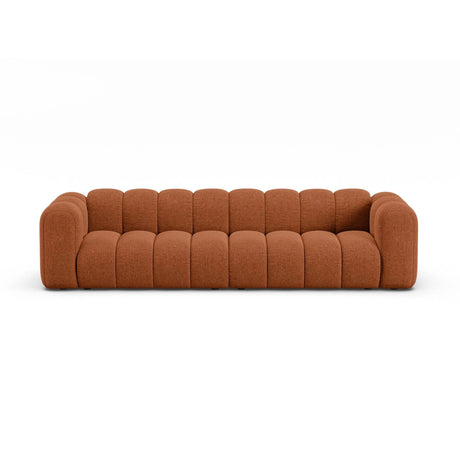 Lupine Modulares 4-Sitzer Sofa aus Chenille in Brick (Eden 10 Terra), 290x95x70 cm von Micadoni – Bild 1