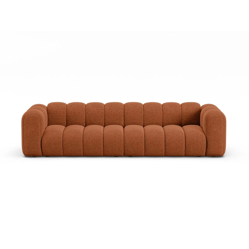 Lupine Modulares 4-Sitzer Sofa aus Chenille in Brick (Eden 10 Terra), 290x95x70 cm von Micadoni – Bild 1