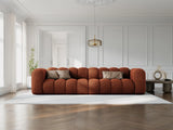 Lupine Modulares 4-Sitzer Sofa aus Chenille in Brick (Eden 10 Terra), 290x95x70 cm von Micadoni – Bild 2