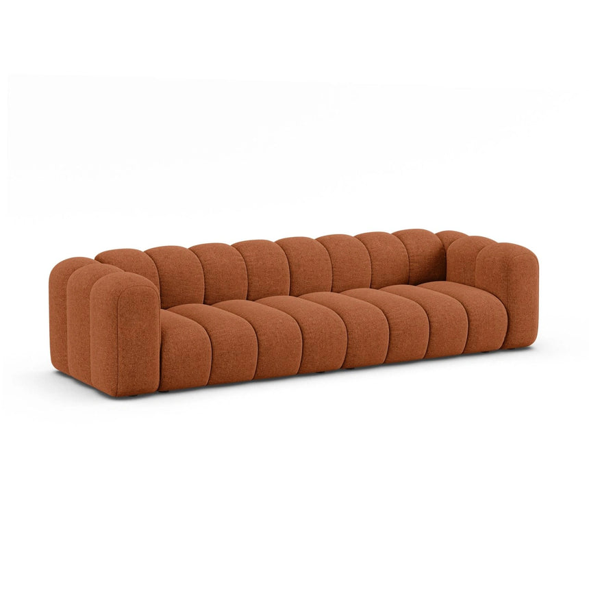 Lupine Modulares 4-Sitzer Sofa aus Chenille in Brick (Eden 10 Terra), 290x95x70 cm von Micadoni – Bild 4