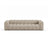 Lupine Modulares 4-Sitzer Sofa aus Chenille in Dunkelbeige (Eden 4 Beige), 290x95x70 cm von Micadoni – Bild 1