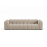 Lupine Modulares 4-Sitzer Sofa aus Chenille in Dunkelbeige (Eden 4 Beige), 290x95x70 cm von Micadoni – Bild 1