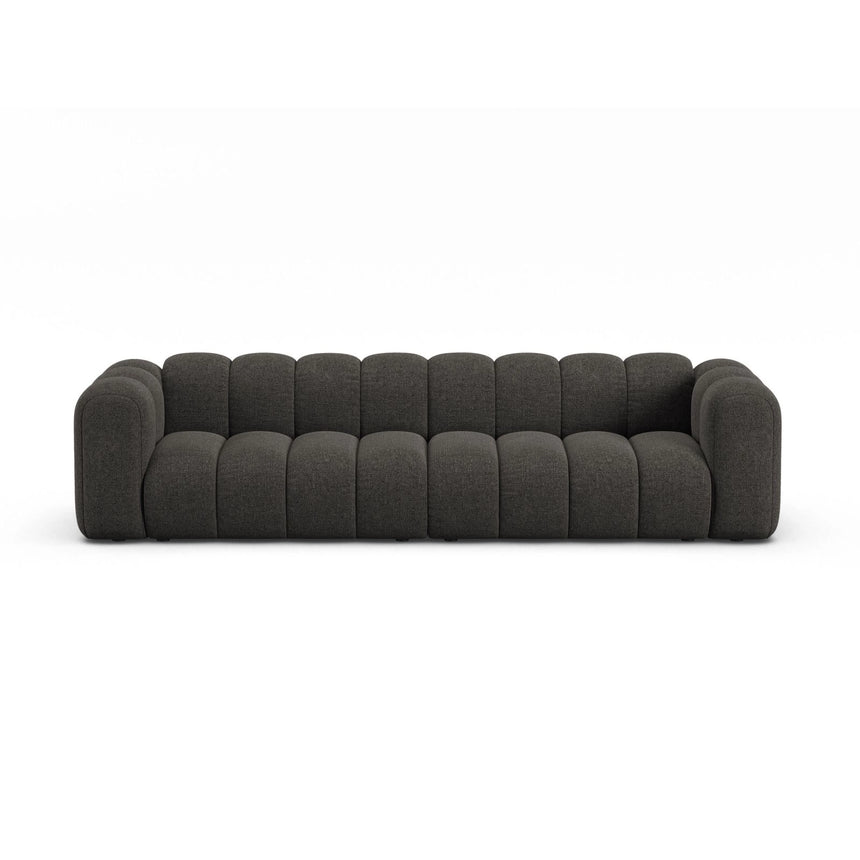 Lupine Modulares 4-Sitzer Sofa aus Chenille in Dunkelgrau (Eden 20 Graphite), 290x95x70 cm von Micadoni – Bild 1