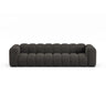 Lupine Modulares 4-Sitzer Sofa aus Chenille in Dunkelgrau (Eden 20 Graphite), 290x95x70 cm von Micadoni – Bild 1