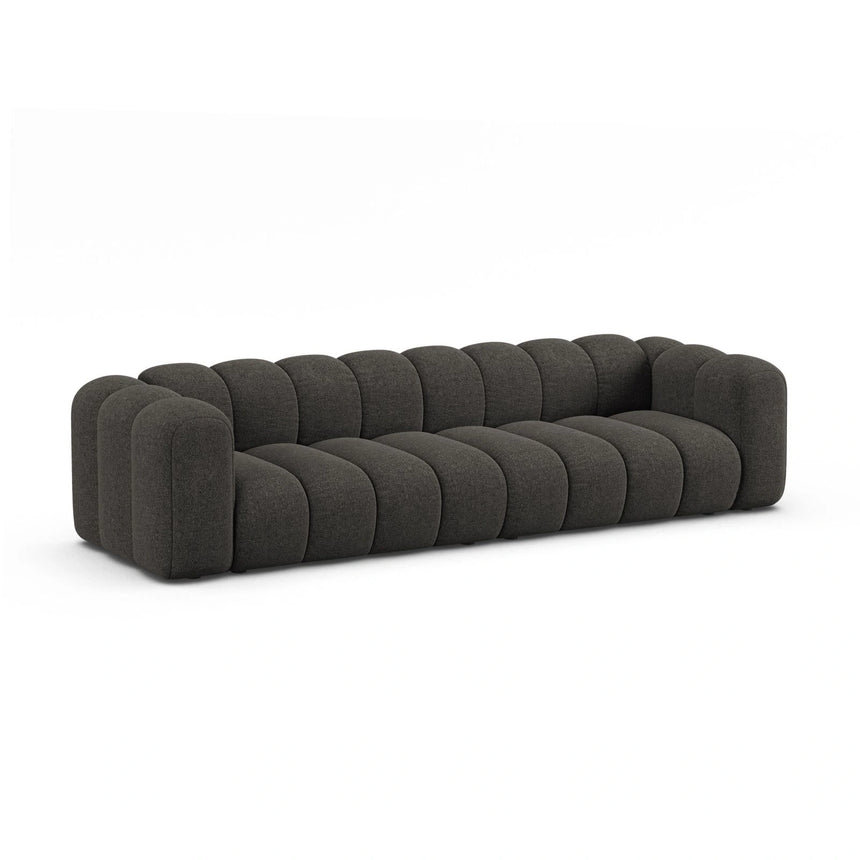 Lupine Modulares 4-Sitzer Sofa aus Chenille in Dunkelgrau (Eden 20 Graphite), 290x95x70 cm von Micadoni – Bild 4