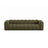 Lupine Modulares 4-Sitzer Sofa aus Chenille in Grün (Eden 12 Olive), 290x95x70 cm von Micadoni – Bild 1