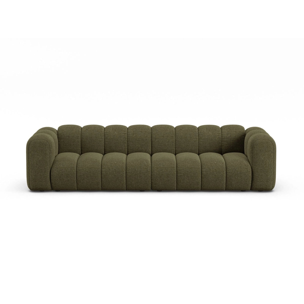 Lupine Modulares 4-Sitzer Sofa aus Chenille in Grün (Eden 12 Olive), 290x95x70 cm von Micadoni – Bild 1