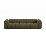 Lupine Modulares 4-Sitzer Sofa aus Chenille in Grün (Eden 12 Olive), 290x95x70 cm von Micadoni – Bild 1