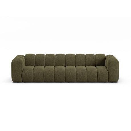 Lupine Modulares 4-Sitzer Sofa aus Chenille in Grün (Eden 12 Olive), 290x95x70 cm von Micadoni – Bild 1