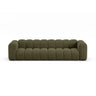 Lupine Modulares 4-Sitzer Sofa aus Chenille in Grün (Eden 12 Olive), 290x95x70 cm von Micadoni – Bild 1