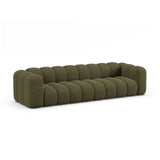 Lupine Modulares 4-Sitzer Sofa aus Chenille in Grün (Eden 12 Olive), 290x95x70 cm von Micadoni – Bild 4