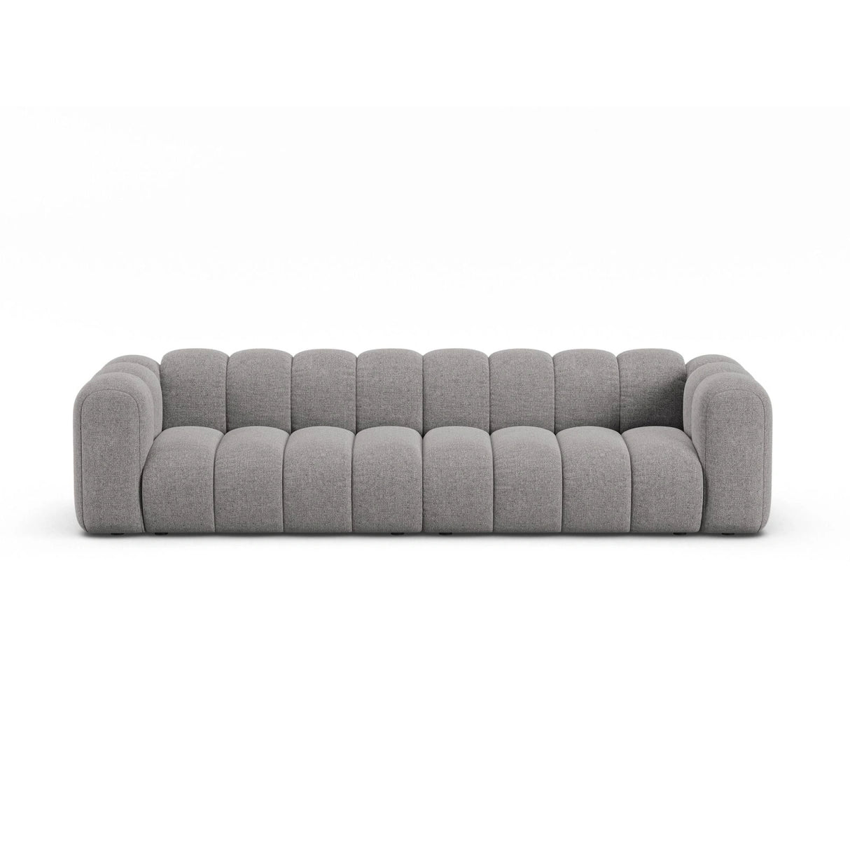 Lupine Modulares 4-Sitzer Sofa aus Chenille in Hellgrau (Eden 18 Grey), 290x95x70 cm von Micadoni – Bild 1