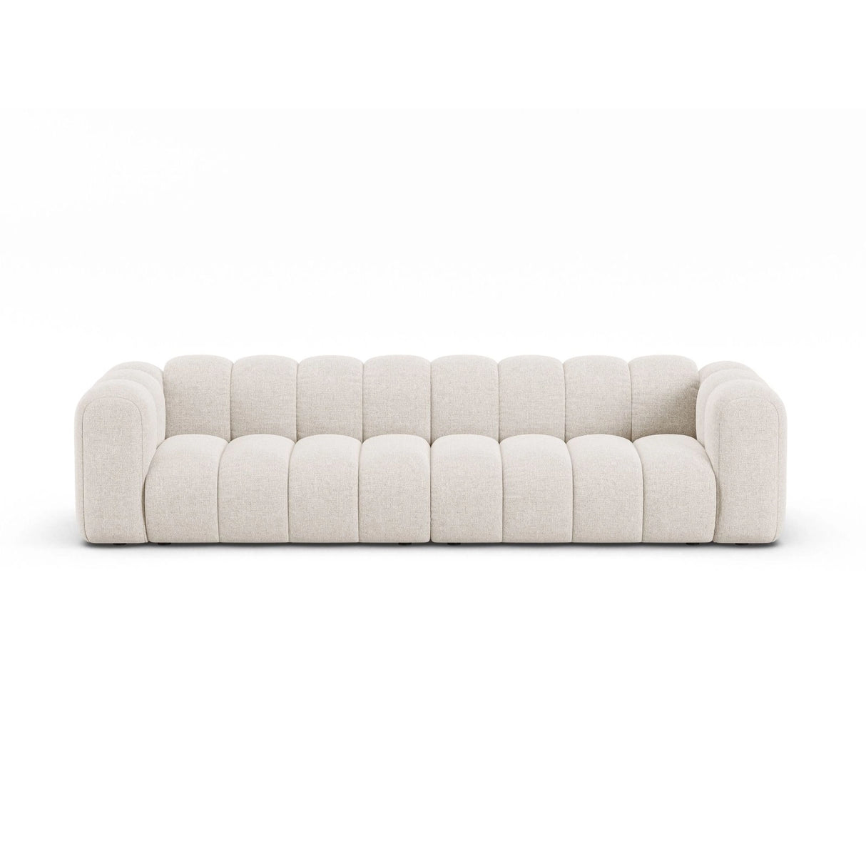 Lupine Modulares 4-Sitzer Sofa aus Chenille in Leichtes Beige (Eden 2 Pearl), 290x95x70 cm von Micadoni – Bild 1