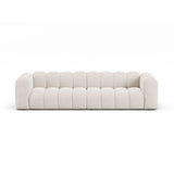 Lupine Modulares 4-Sitzer Sofa aus Chenille in Leichtes Beige (Eden 2 Pearl), 290x95x70 cm von Micadoni – Bild 1
