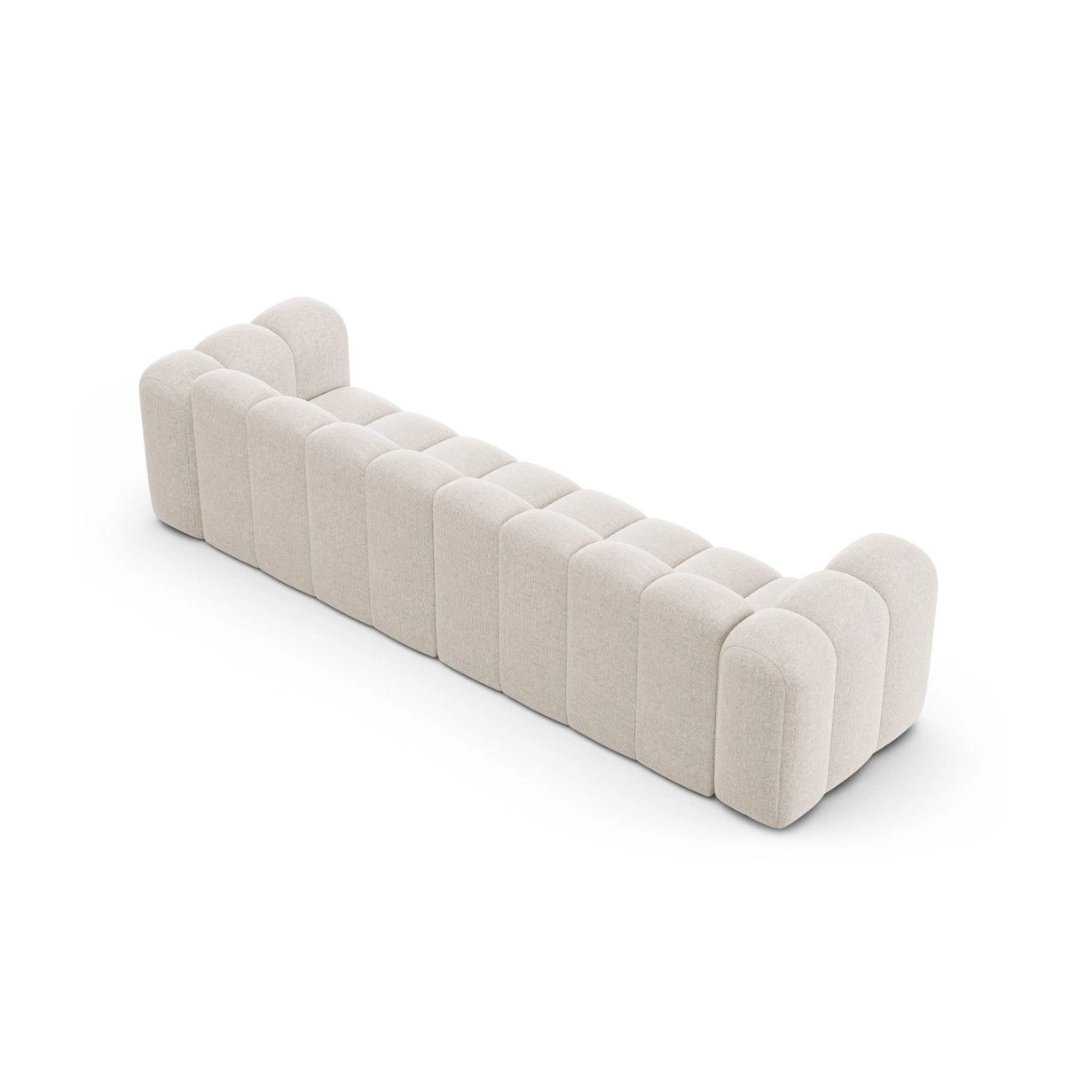 Lupine Modulares 4-Sitzer Sofa aus Chenille in Leichtes Beige (Eden 2 Pearl), 290x95x70 cm von Micadoni – Bild 5