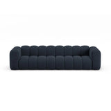 Lupine Modulares 4-Sitzer Sofa aus Chenille in Marineblau (Eden 16 Deep Blue), 290x95x70 cm von Micadoni – Bild 1