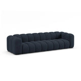 Lupine Modulares 4-Sitzer Sofa aus Chenille in Marineblau (Eden 16 Deep Blue), 290x95x70 cm von Micadoni – Bild 4