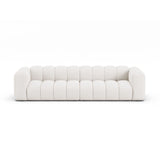 Lupine Modulares 4-Sitzer Sofa aus Samt, Chenille oder Boucle, 290x95x70 cm von Micadoni – Bild 1