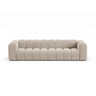 Lupine Modulares 4-Sitzer Sofa aus Samt in Beige (Salvador 1), 290x95x70 cm von Micadoni – Bild 1
