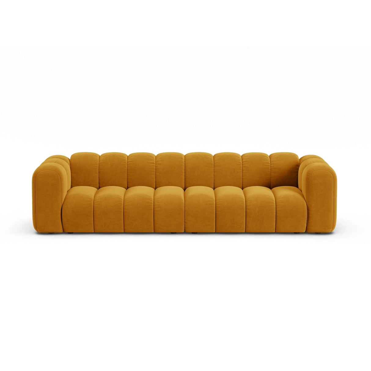 Lupine Modulares 4-Sitzer Sofa aus Samt in Gelb (Salvador 10), 290x95x70 cm von Micadoni – Bild 1
