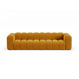 Lupine Modulares 4-Sitzer Sofa aus Samt in Gelb (Salvador 10), 290x95x70 cm von Micadoni – Bild 1