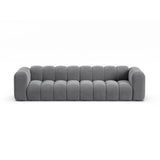 Lupine Modulares 4-Sitzer Sofa aus Samt in Grau (Salvador 17), 290x95x70 cm von Micadoni – Bild 1