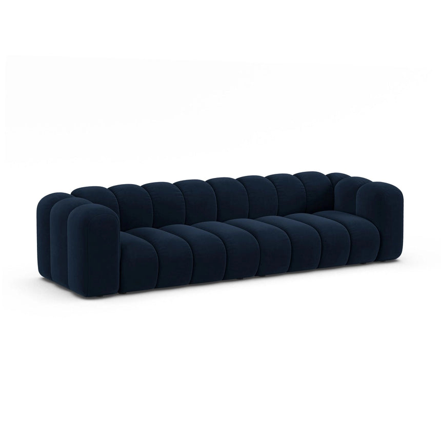 Lupine Modulares 4-Sitzer Sofa aus Samt in Königsblau (Salvador 5), 290x95x70 cm von Micadoni – Bild 3