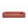 Lupine Modulares 4-Sitzer Sofa aus Samt in Koralle (Salvador 12), 290x95x70 cm von Micadoni – Bild 1