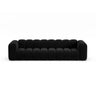 Lupine Modulares 4-Sitzer Sofa aus Samt in Schwarz (Salvador 19), 290x95x70 cm von Micadoni – Bild 1