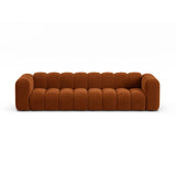 Lupine Modulares 4-Sitzer Sofa aus Samt in Terrakotta (Salvador 14), 290x95x70 cm von Micadoni – Bild 1