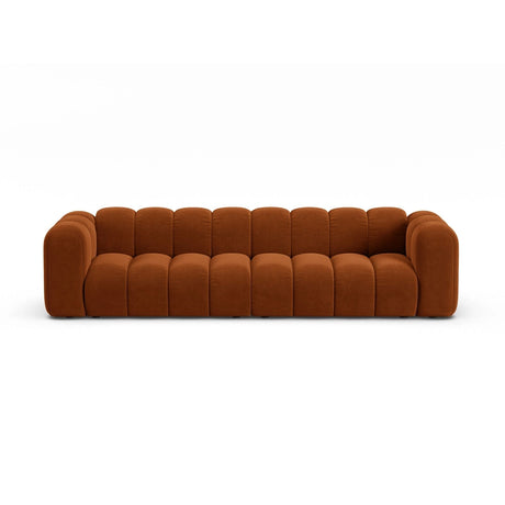 Lupine Modulares 4-Sitzer Sofa aus Samt in Terrakotta (Salvador 14), 290x95x70 cm von Micadoni – Bild 1