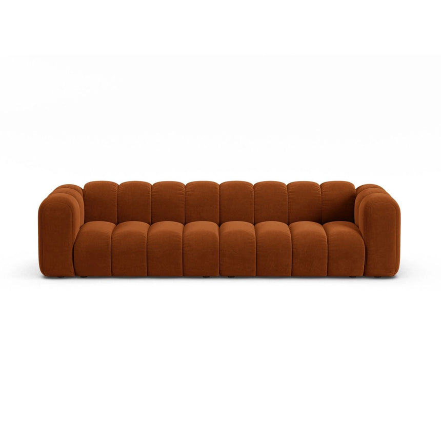 Lupine Modulares 4-Sitzer Sofa aus Samt in Terrakotta (Salvador 14), 290x95x70 cm von Micadoni – Bild 1