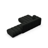 Lupine Modulares 5-Sitzer Ecksofa, Linke Seite, aus Boucle in Schwarz (Baloo 2082), 299x177 cm von Micadoni – Bild 5