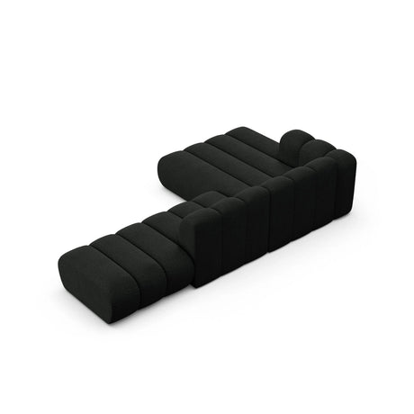 Lupine Modulares 5-Sitzer Ecksofa, Linke Seite, aus Boucle in Schwarz (Baloo 2082), 299x177 cm von Micadoni – Bild 5