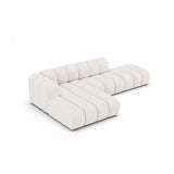 Lupine Modulares 5-Sitzer Ecksofa, Linke Seite, aus Boucle in Weiß (Baloo 2073), 299x177 cm von Micadoni – Bild 4