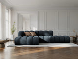 Lupine Modulares 5-Sitzer Ecksofa, Linke Seite, aus Chenille in Grün (Eden 12 Olive), 299x177 cm von Micadoni – Bild 2