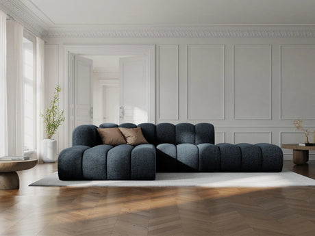 Lupine Modulares 5-Sitzer Ecksofa, Linke Seite, aus Chenille in Grün (Eden 12 Olive), 299x177 cm von Micadoni – Bild 2