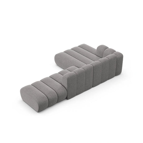 Lupine Modulares 5-Sitzer Ecksofa, Linke Seite, aus Chenille in Hellgrau (Eden 18 Grey), 299x177 cm von Micadoni – Bild 6