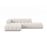 Lupine Modulares 5-Sitzer Ecksofa, Linke Seite, aus Chenille in Leichtes Beige (Eden 2 Pearl), 299x177 cm von Micadoni – Bild 1