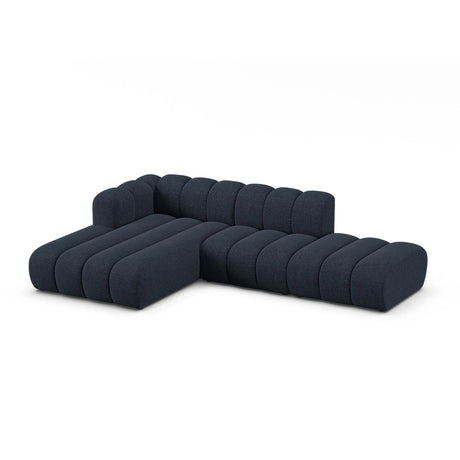 Lupine Modulares 5-Sitzer Ecksofa, Linke Seite, aus Chenille in Marineblau (Eden 16 Deep Blue), 299x177 cm von Micadoni – Bild 4