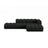 Lupine Modulares 5-Sitzer Ecksofa, Rechte Seite, aus Boucle in Schwarz (Baloo 2082), 299x177 cm von Micadoni – Bild 1