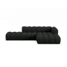 Lupine Modulares 5-Sitzer Ecksofa, Rechte Seite, aus Boucle in Schwarz (Baloo 2082), 299x177 cm von Micadoni – Bild 1