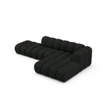 Lupine Modulares 5-Sitzer Ecksofa, Rechte Seite, aus Boucle in Schwarz (Baloo 2082), 299x177 cm von Micadoni – Bild 4