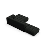 Lupine Modulares 5-Sitzer Ecksofa, Rechte Seite, aus Boucle in Schwarz (Baloo 2082), 299x177 cm von Micadoni – Bild 5