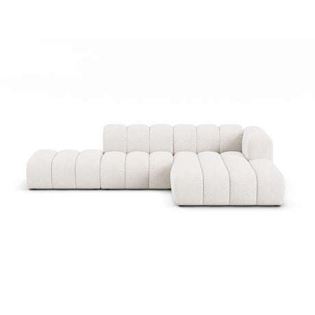 Lupine Modulares 5-Sitzer Ecksofa, Rechte Seite, aus Boucle in Weiß (Baloo 2073), 299x177 cm von Micadoni – Bild 1