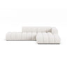 Lupine Modulares 5-Sitzer Ecksofa, Rechte Seite, aus Boucle in Weiß (Baloo 2073), 299x177 cm von Micadoni – Bild 1